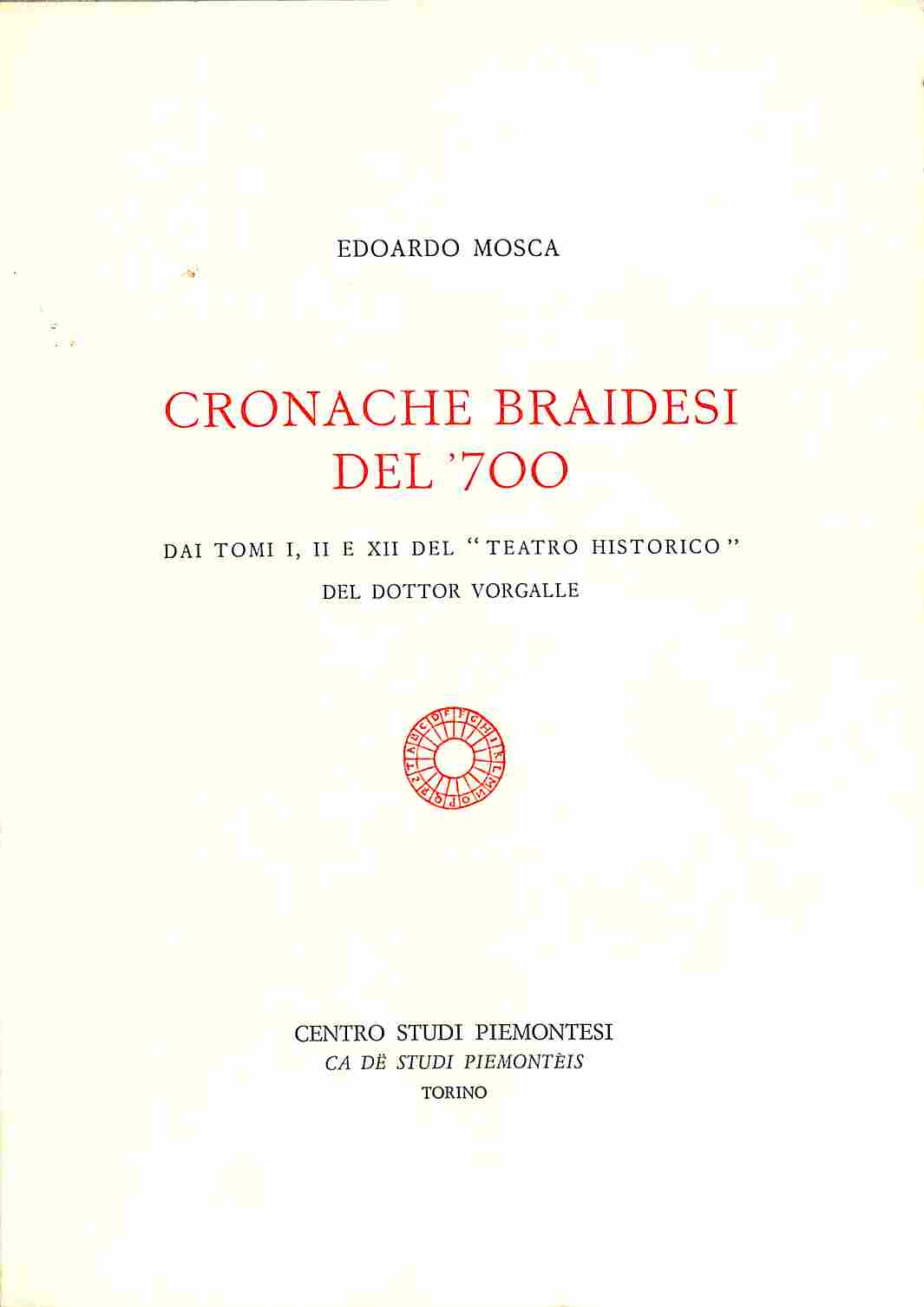 Cronache braidesi del '700.
